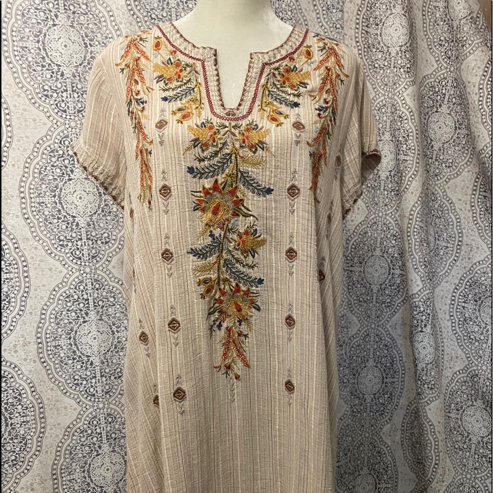 Johnny Was Hevea Draped Neck Tunic M